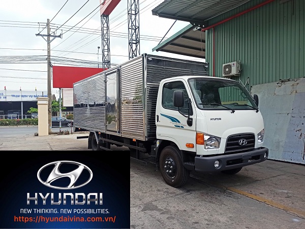 Hyundai New mighty 110XL Tải thùng kín Inox thùng dài 6,3m